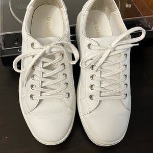 Le Chateau all-white leather sneakers